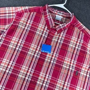 Columbia Shirt Mens 3X 3XL Plaid Rapid Rivers II Short Sleeve Button Down NWT